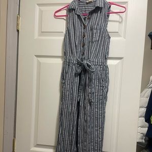 ⭐️ 5 for $25 ⭐️ Blue Striped Cotton Romper